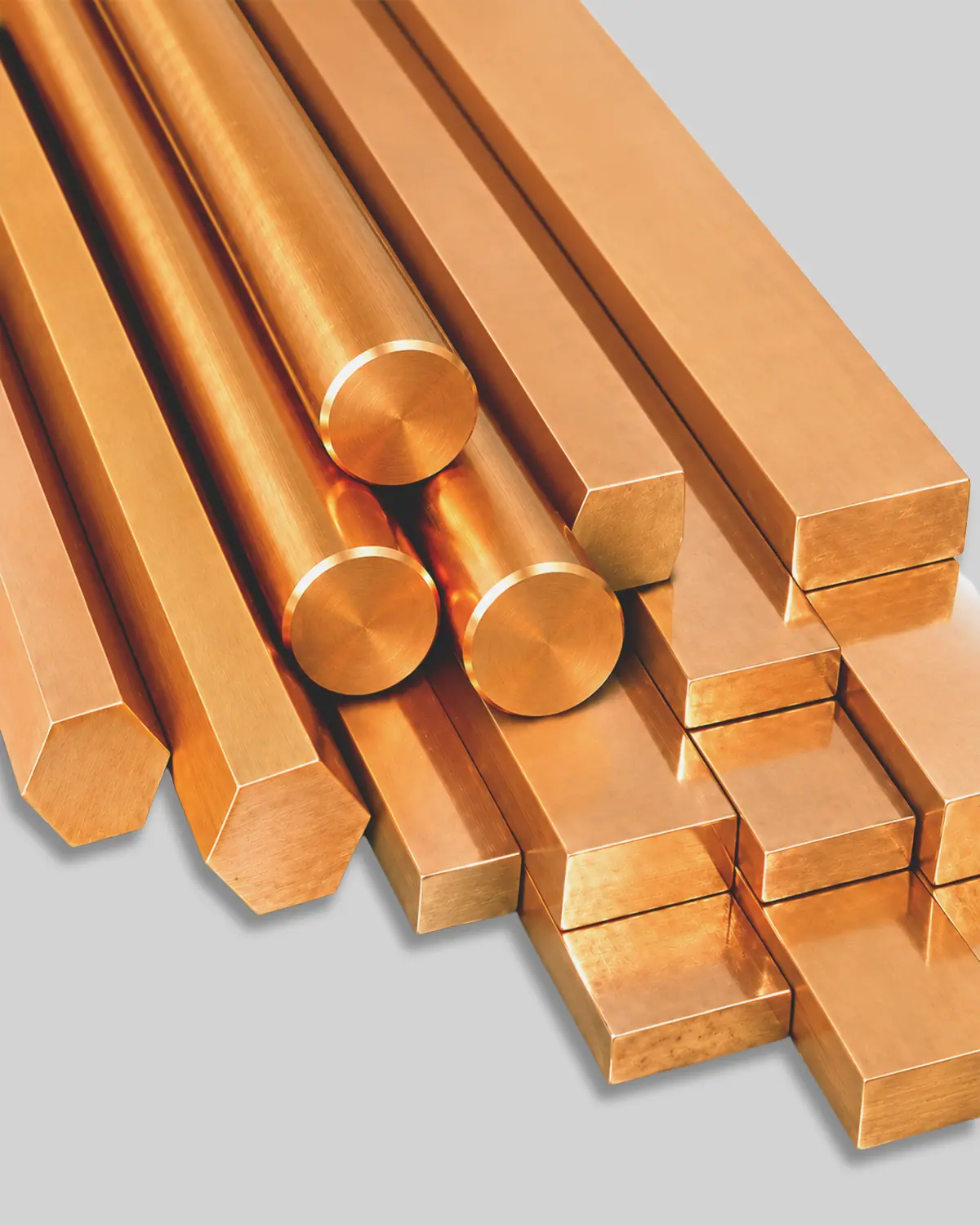 Copper rods and bars
