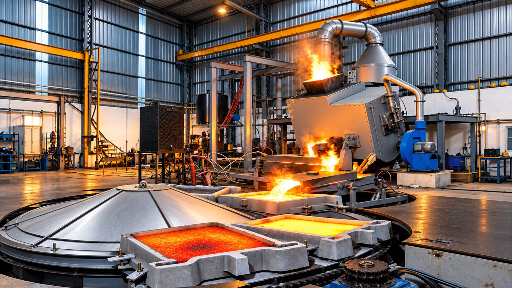 Copper casting process
