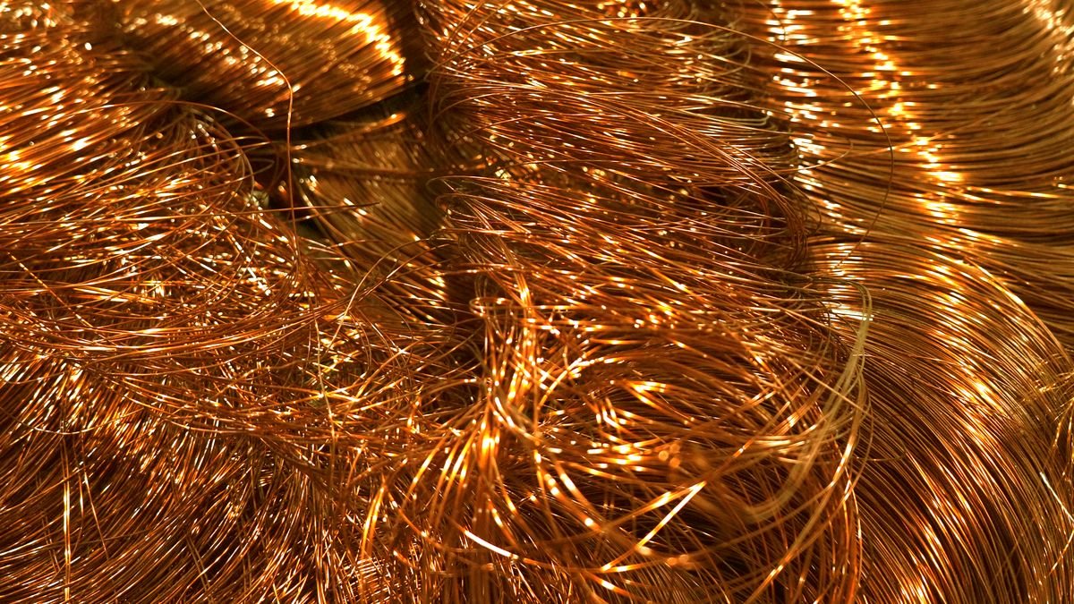 Recovered copper wire coils