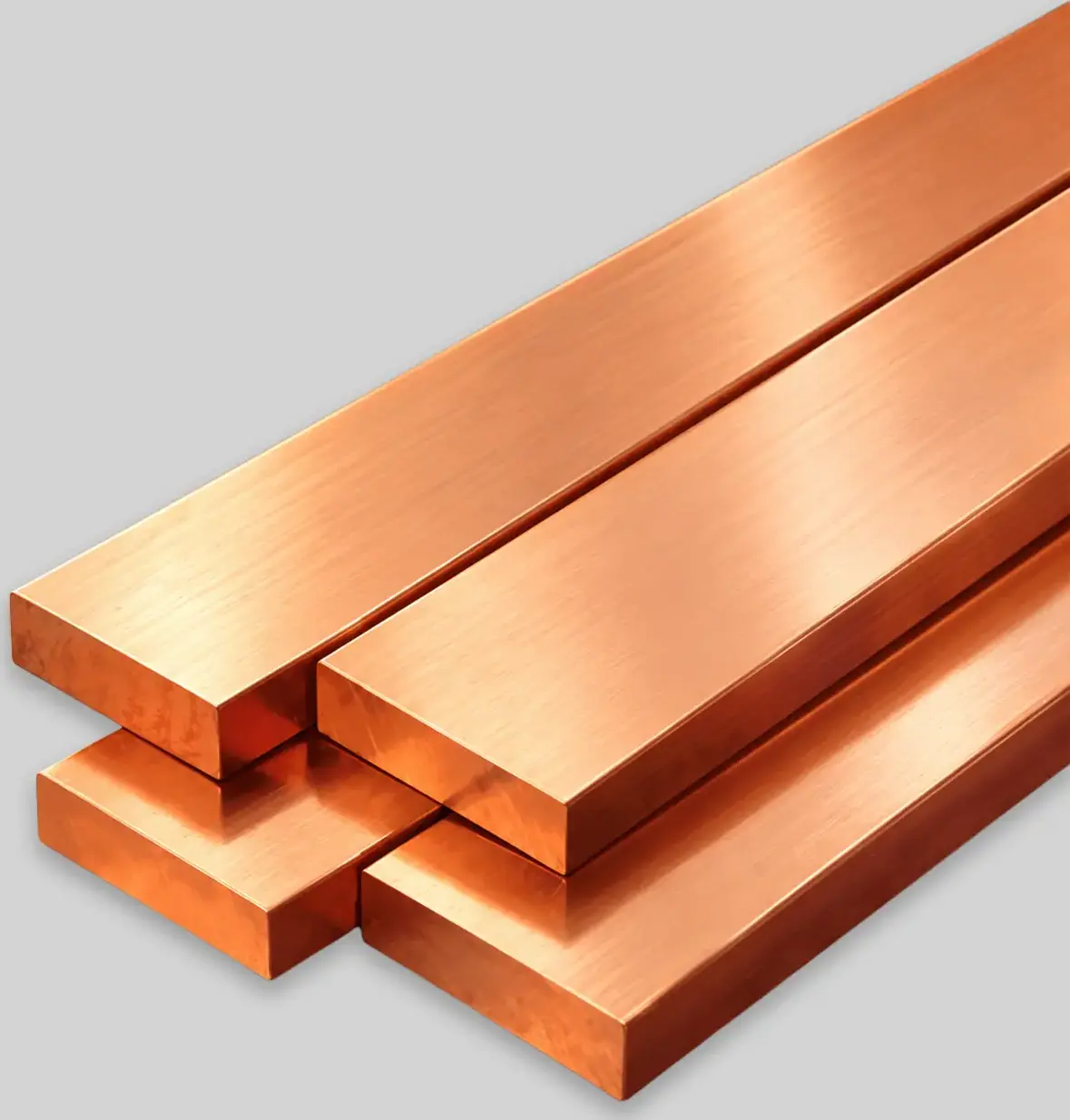 Stacked copper billets